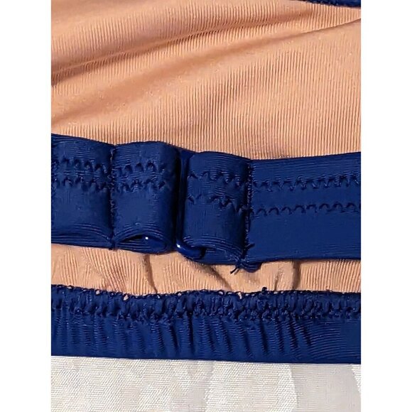 NEW J. Crew Heritage Scoopneck Bikini Swim Top Women S Blue Beach (876) - Picture 5 of 7
